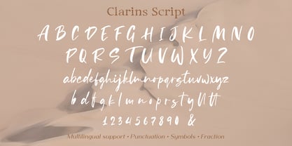 Clarins Font Poster 11