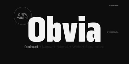 Obvia Condensed Font Poster 1