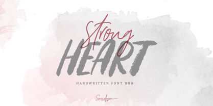Strong Heart Font Poster 1