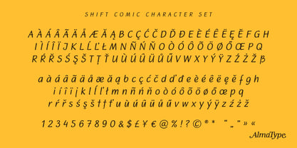Shift Comic Font Poster 3