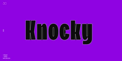 Knocky Font Poster 1