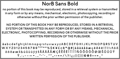 NorB Sans Police Poster 14