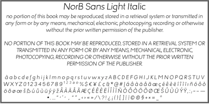 NorB Sans Police Poster 4