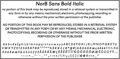 NorB Sans Font Poster 16