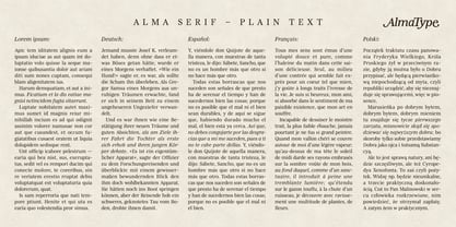 Alma Serif Font Poster 3