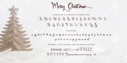 Merry Christmas Baby Font Poster 7