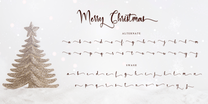 Merry Christmas Baby Font Poster 8