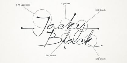 Jacky Black Font Poster 3