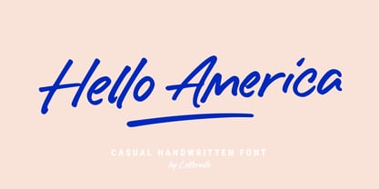 Hello America Font Poster 1