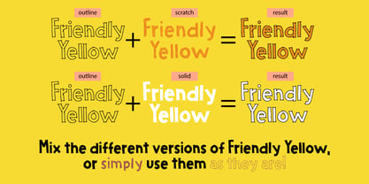 Friendly Yellow Font Poster 5