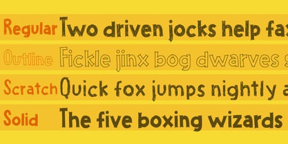Friendly Yellow Font Poster 3