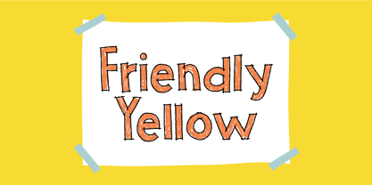 Friendly Yellow Font Poster 1