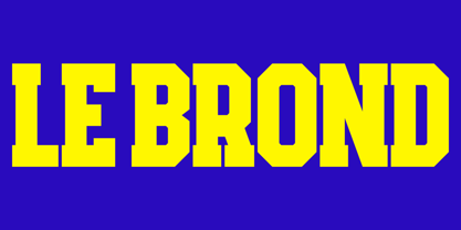 Le Brond Font Poster 1