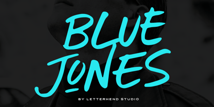 Blue Jones Font Poster 1