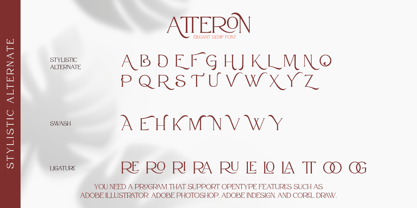 Atteron Font Poster 10