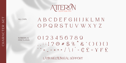 Atteron Font Poster 9