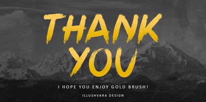 Gold Brush Font Poster 10