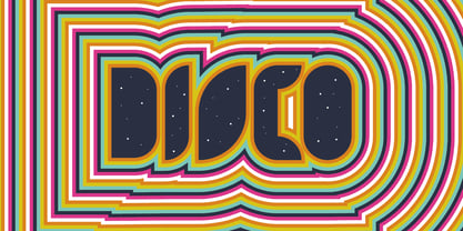Disco Display Font Poster 1
