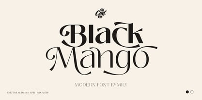 Black Mango Font Poster 11