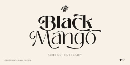 Black Mango Fuente Póster 11