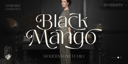 Black Mango Font Poster 1