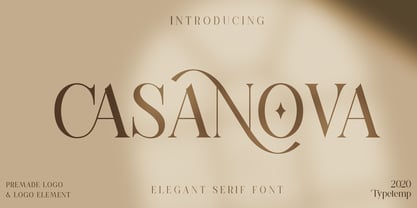 Casanova Serif Display Font Poster 1