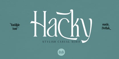 Hacky Font Poster 12