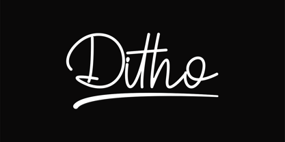 Ditho Font Poster 1