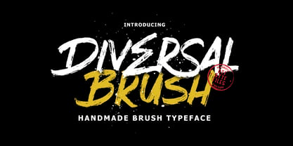 Diversal Brush Font Poster 1