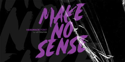 Make No Sense Font Poster 1