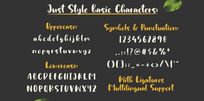 Just Style Font Poster 5