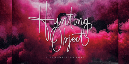 Hunting Object Font Poster 11