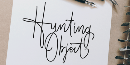 Hunting Object Font Poster 1
