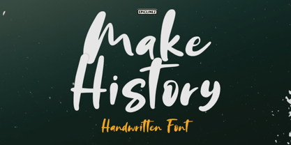 Make History Font Poster 1