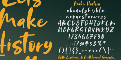 Make History Font Poster 6