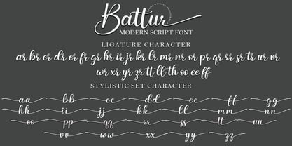 Battur Font Poster 14