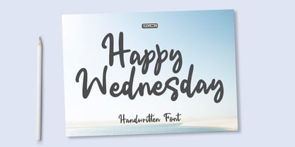 Happy Wednesday Font Poster 1
