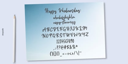 Happy Wednesday Font Poster 6