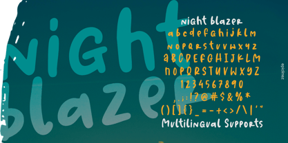 Night Blazer Font Poster 6