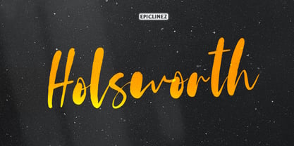Holsworth Font Poster 1