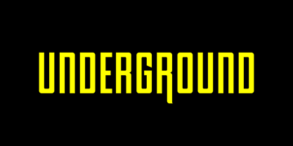 OTC Underground Font Poster 1