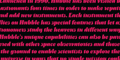 Hubble Font Poster 12