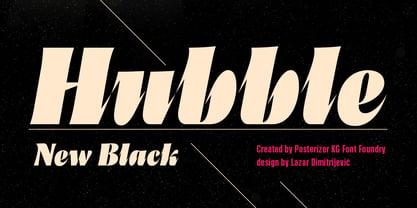 Hubble Font Poster 1