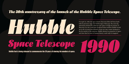 Hubble Font Poster 2
