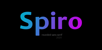 Spiro 2020 Font Poster 1