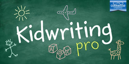 Kidwriting Pro Font Poster 1
