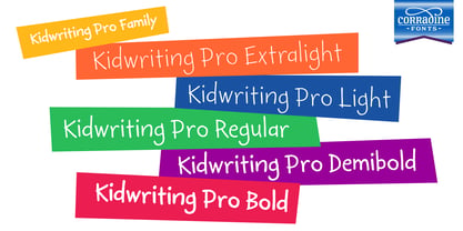 Kidwriting Pro Font Poster 2