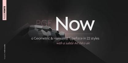 PGF Now Font Poster 1