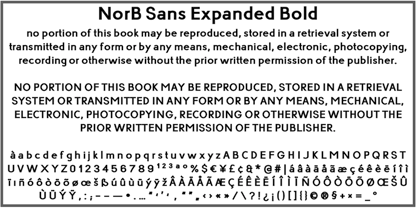 NorB Sans Expanded Fuente Póster 7