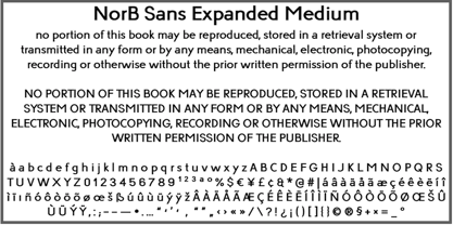 NorB Sans Expanded Font Poster 5